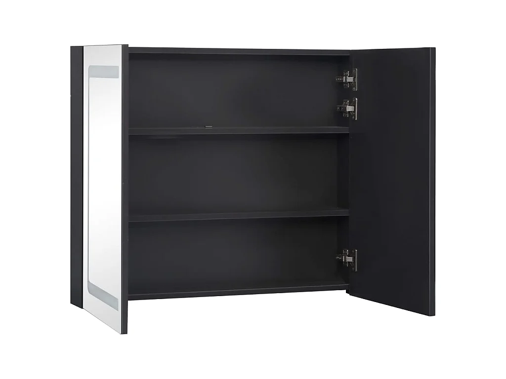 Armoire de salle de bain à miroir à LED 80x12,2x68