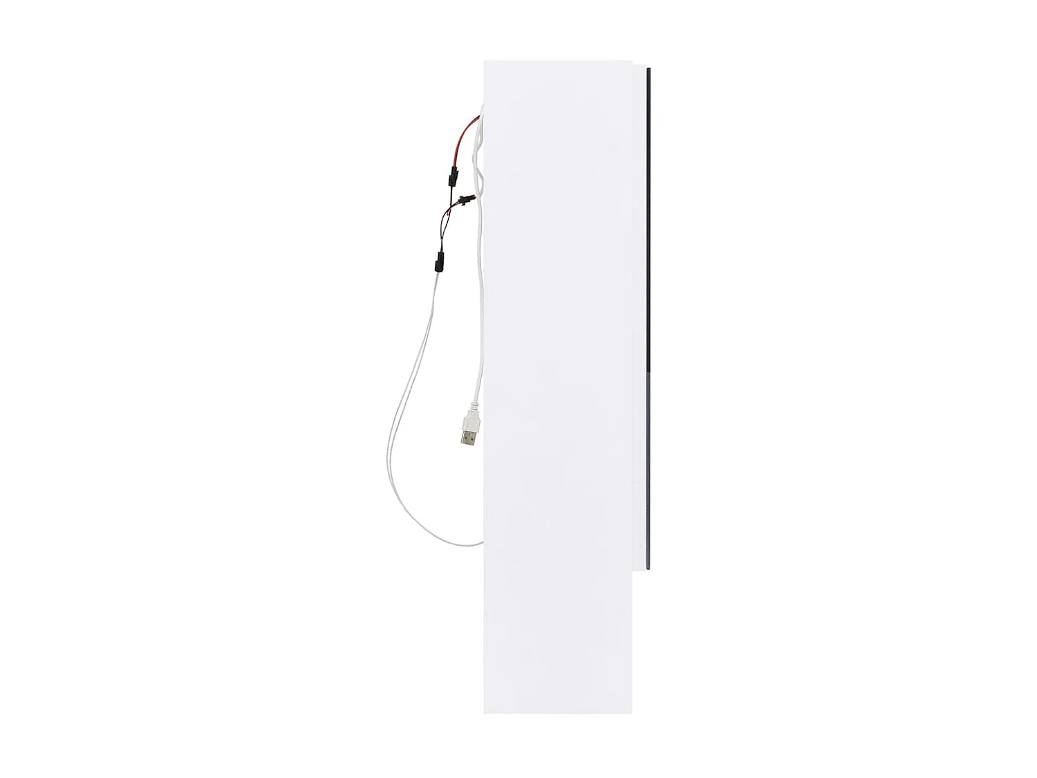 Armoire à miroir de salle de bain LED Blanc 80x15x60 MDF