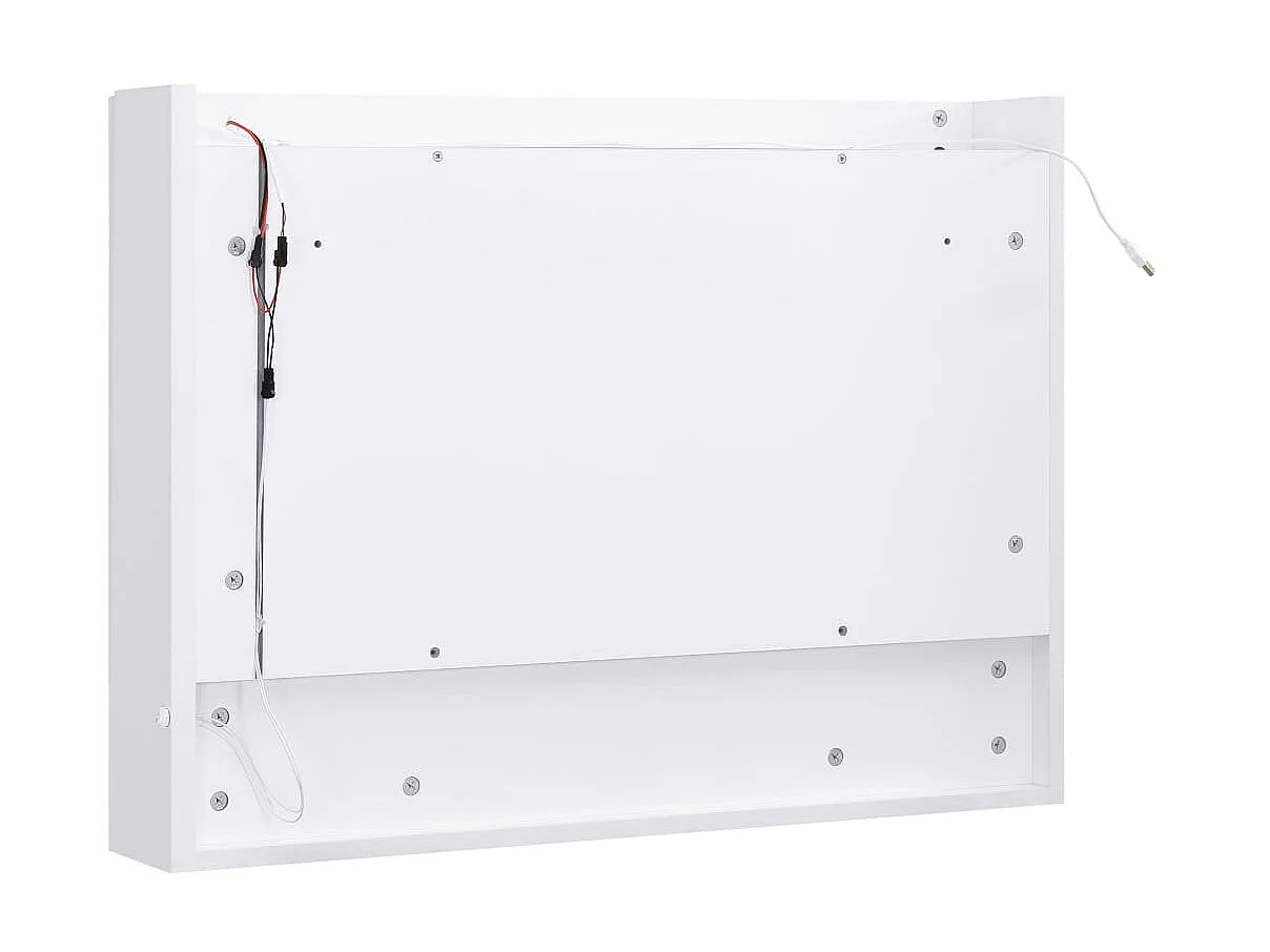 Armoire à miroir de salle de bain LED Blanc 80x15x60 MDF