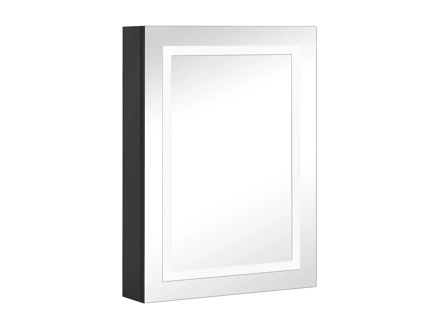 Armoire de salle de bain à miroir à LED 50x13x70 2