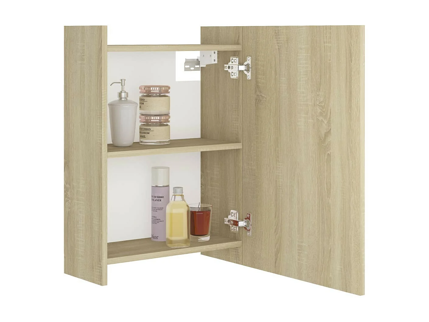 Armoire à miroir de bain Chêne sonoma 62,5x20,5x64