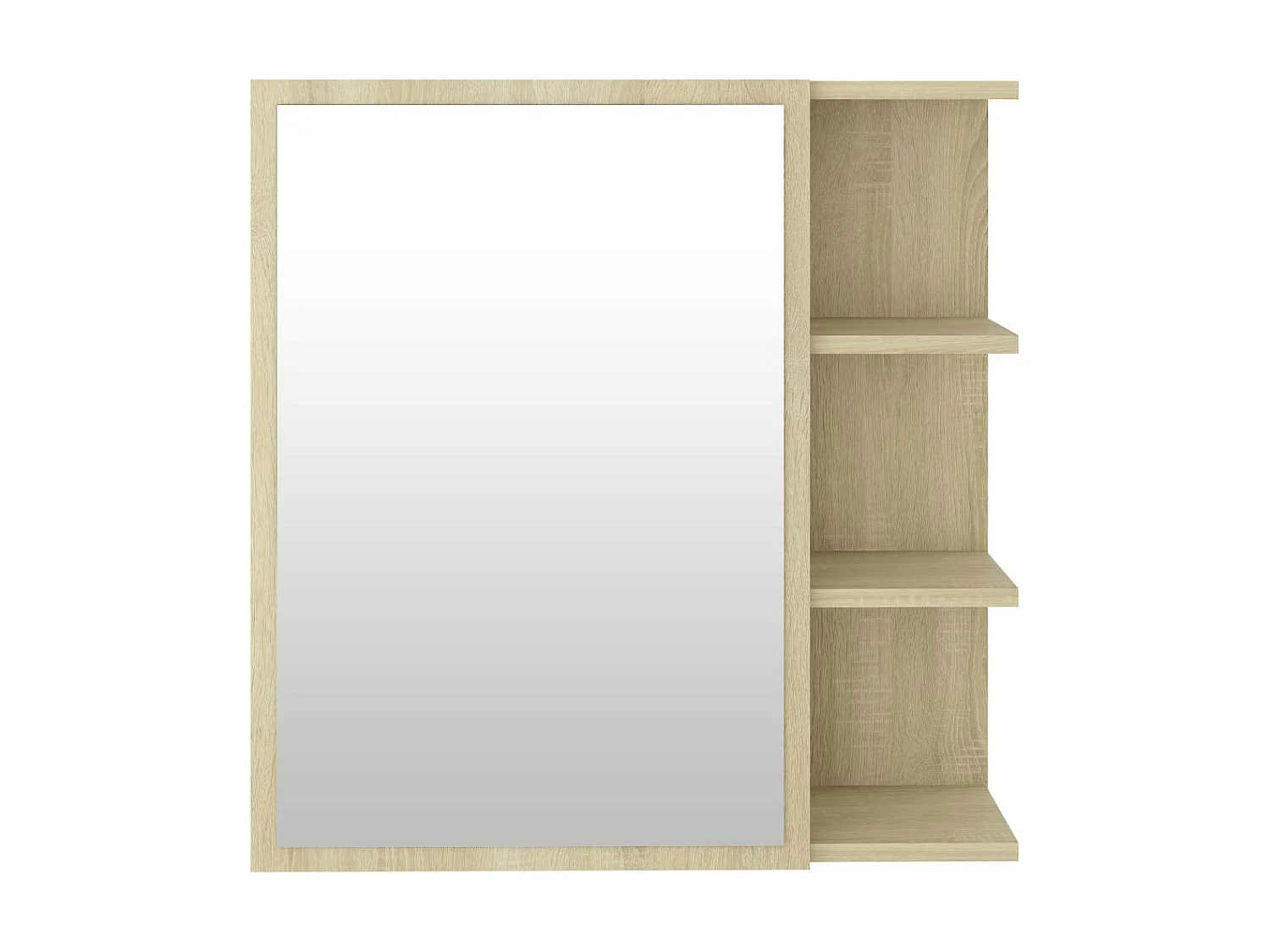 Armoire à miroir de bain Chêne sonoma 62,5x20,5x64