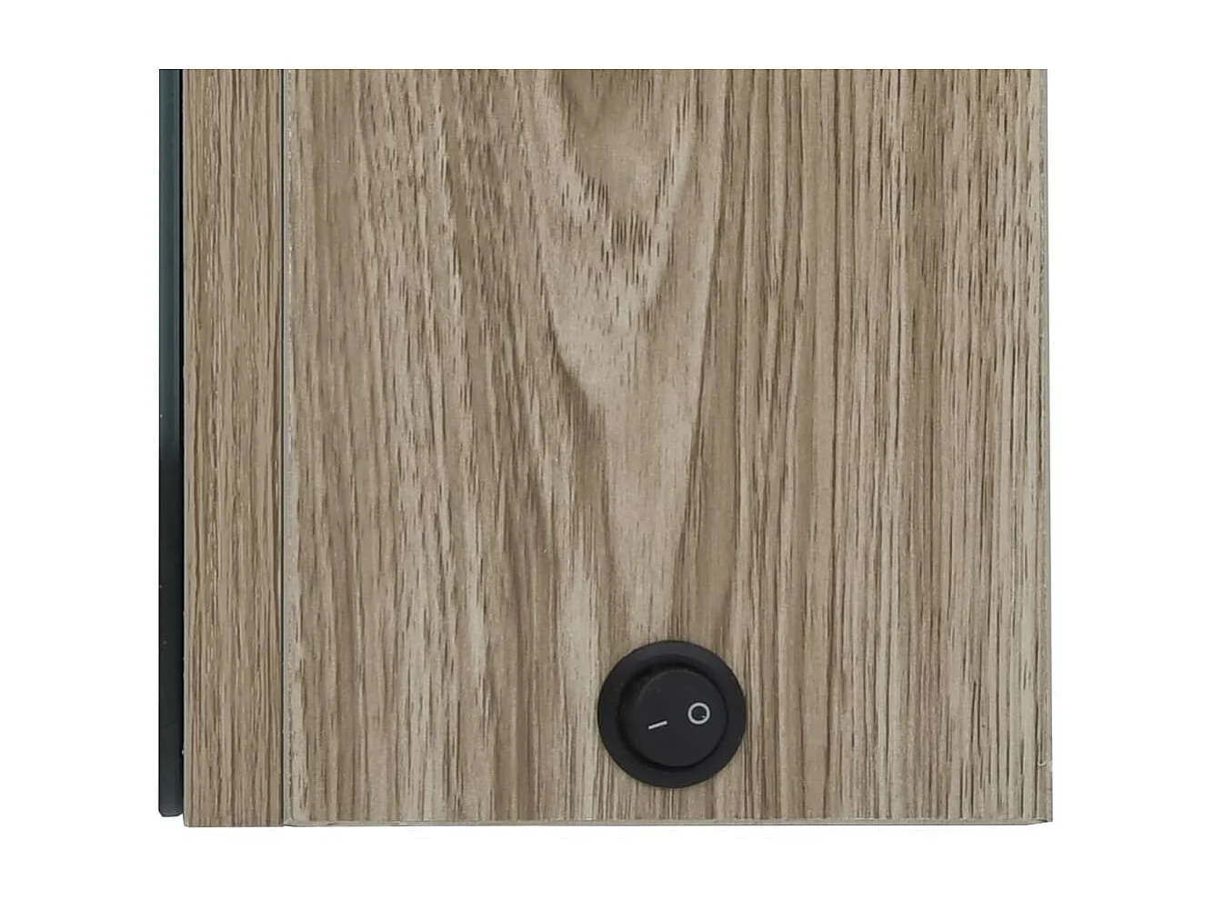 Armoire de salle de bain à miroir LED Chêne 62x14x60