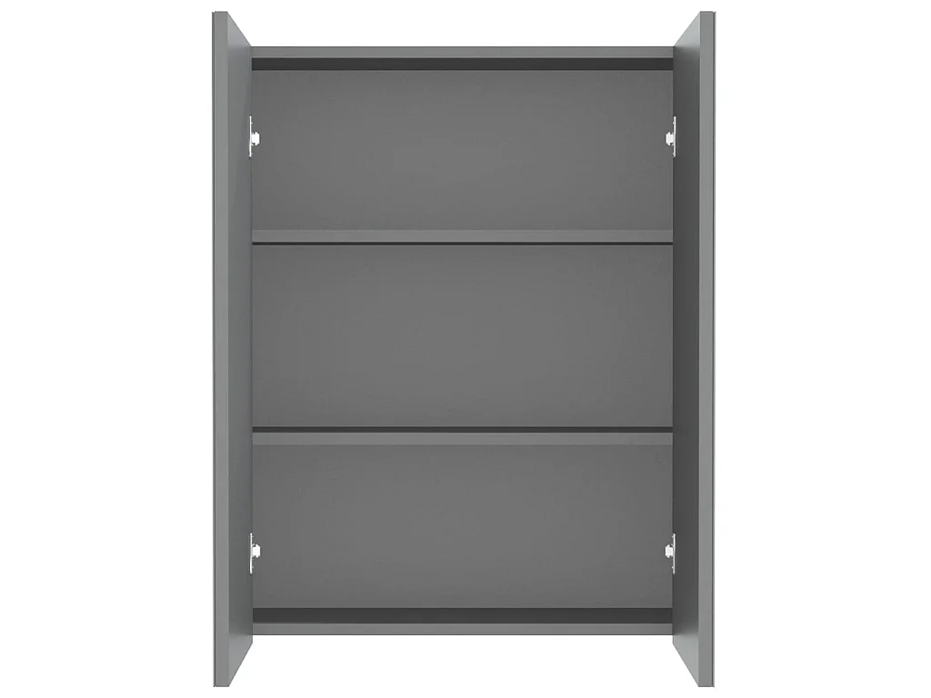 Armoire à miroir de salle de bain 60x15x75 MDF Anthracite