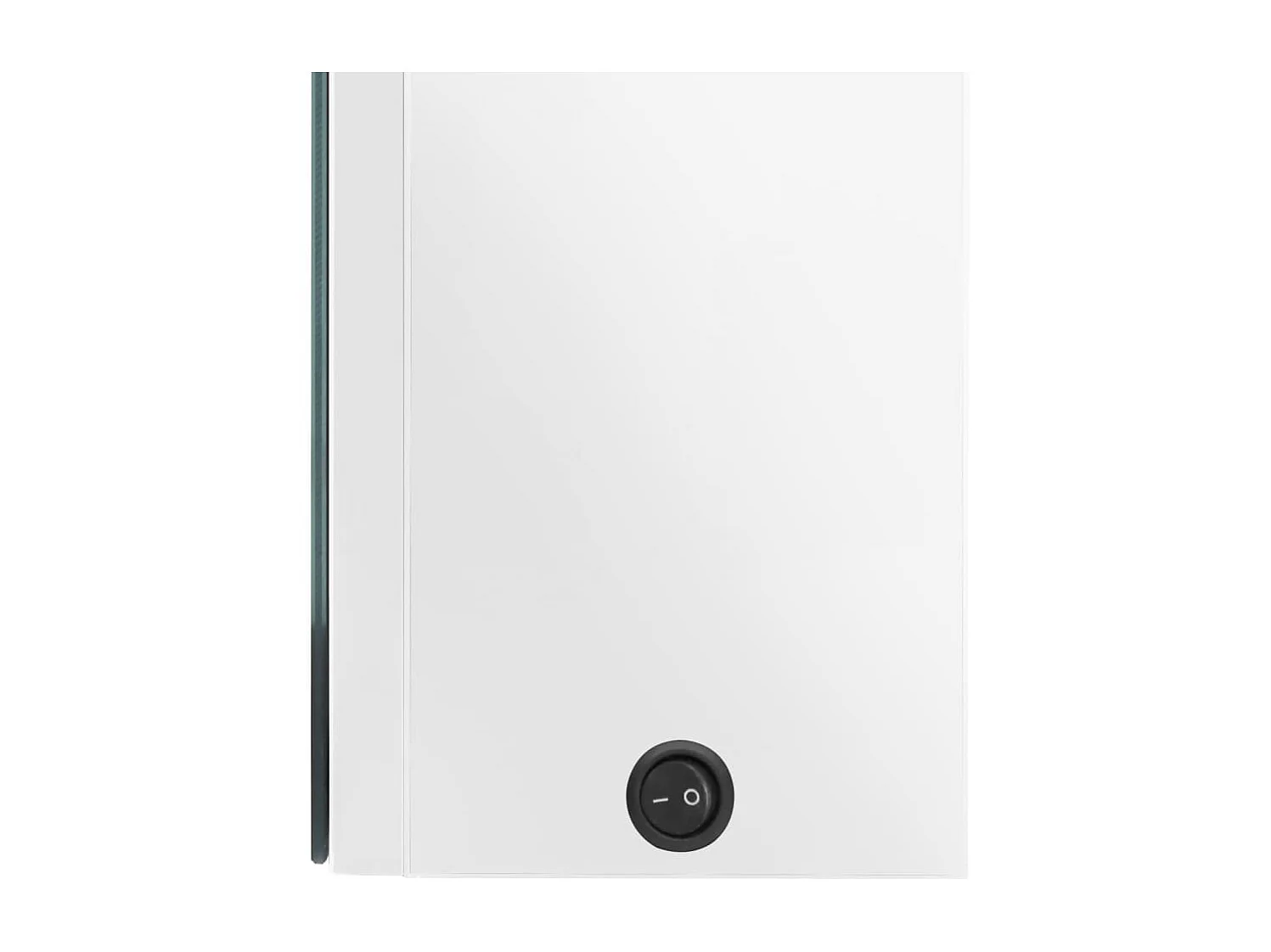 Armoire de salle de bain à miroir LED Blanc brillant 50x13x70 2