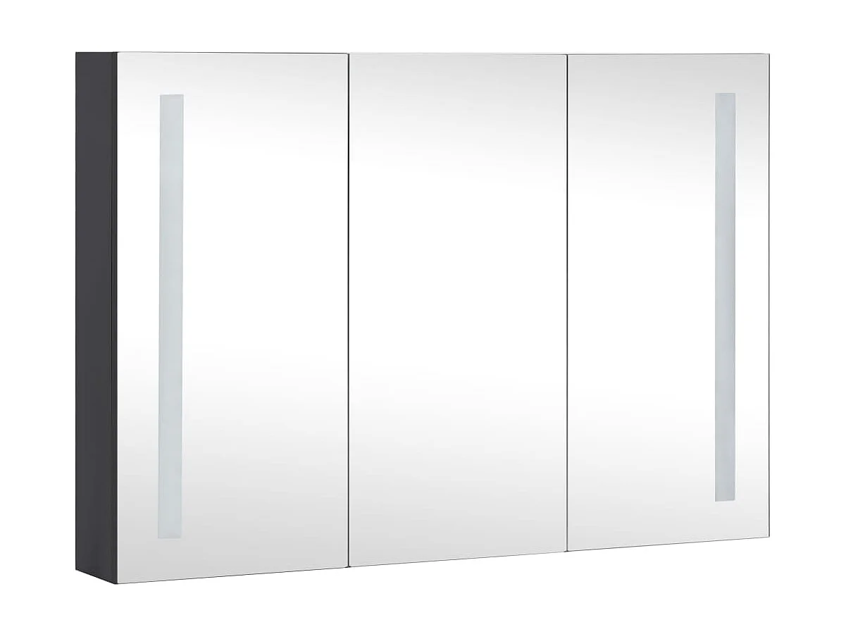 Armoire de salle de bain à miroir à LED 89x14x62