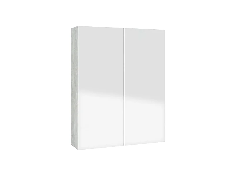 Armoire à miroir de salle de bain 60x15x75 MDF Gris béton