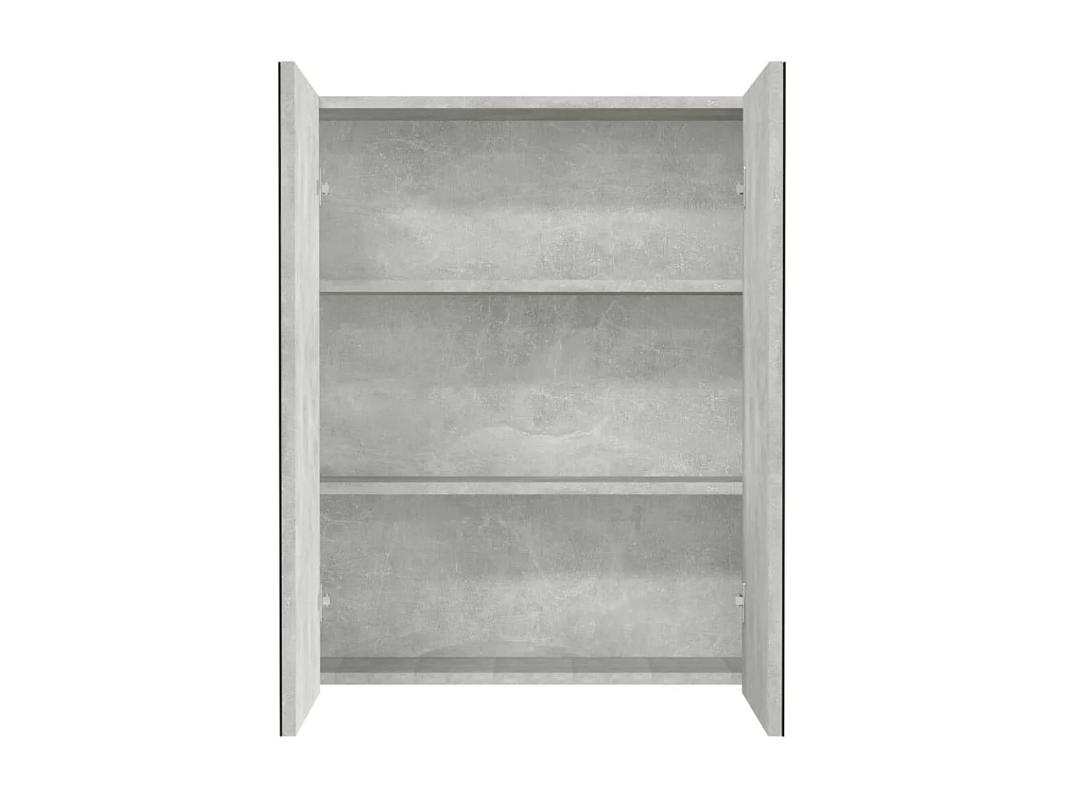Armoire à miroir de salle de bain 60x15x75 MDF Gris béton