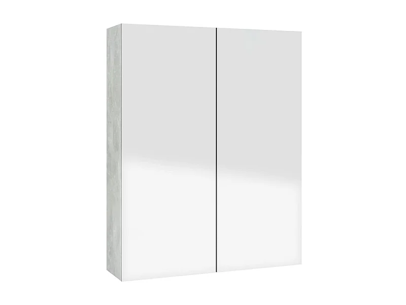 Armoire à miroir de salle de bain 60x15x75 MDF Gris béton