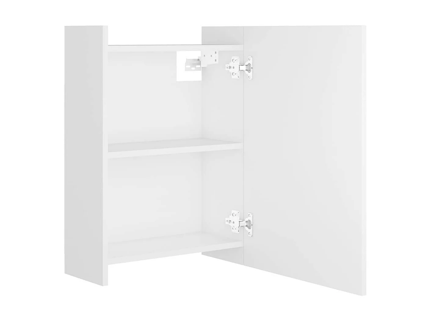 Armoire à miroir de bain Blanc 62,5x20,5x64