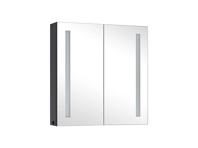 Armoire de salle de bain à miroir à LED 62x14x60