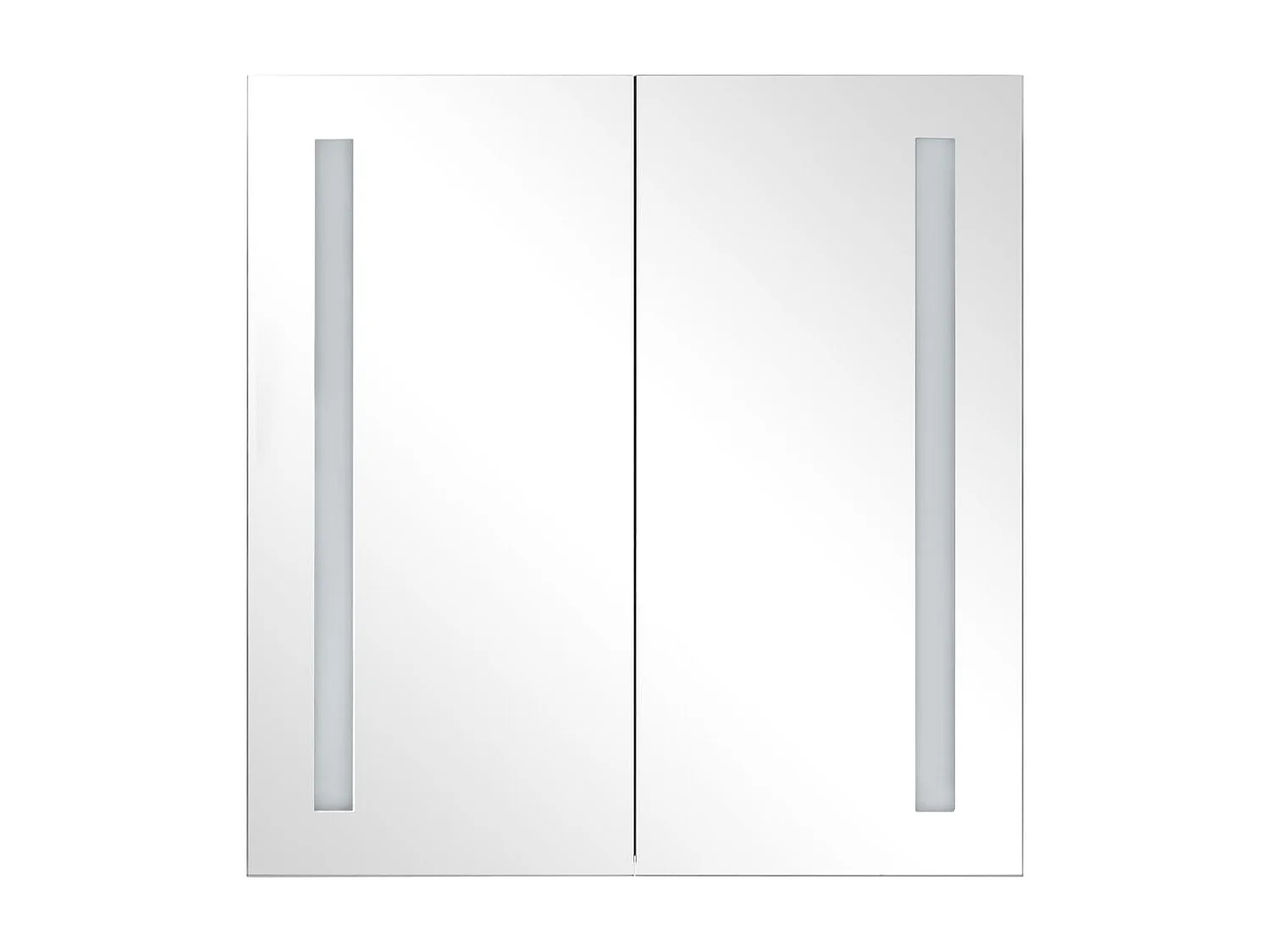 Armoire de salle de bain à miroir à LED 62x14x60