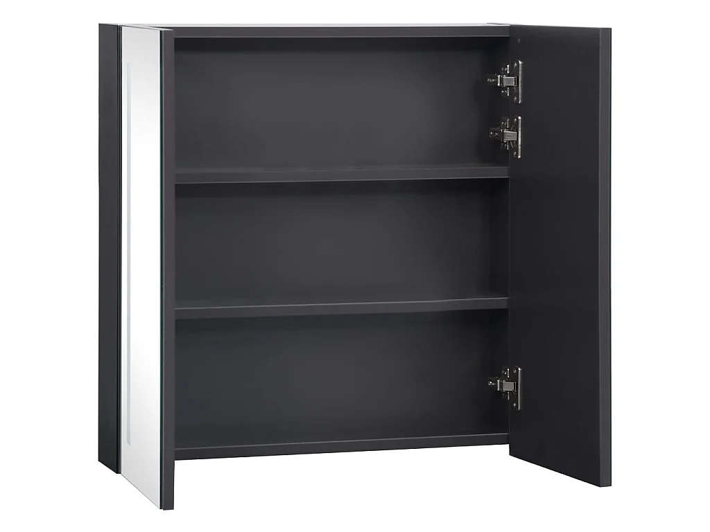 Armoire de salle de bain à miroir à LED 62x14x60