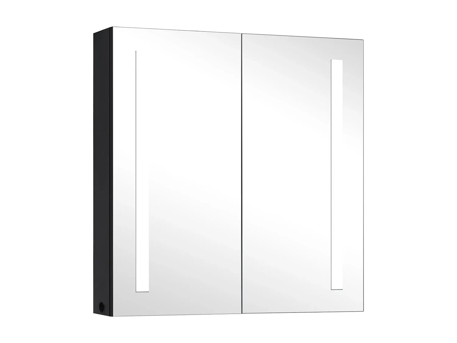Armoire de salle de bain à miroir à LED 62x14x60