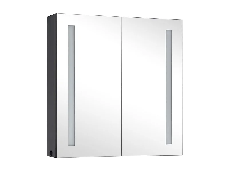 Armoire de salle de bain à miroir à LED 62x14x60