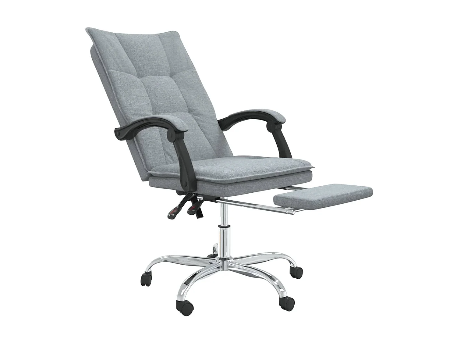 Fauteuil inclinable de bureau Gris clair Tissu