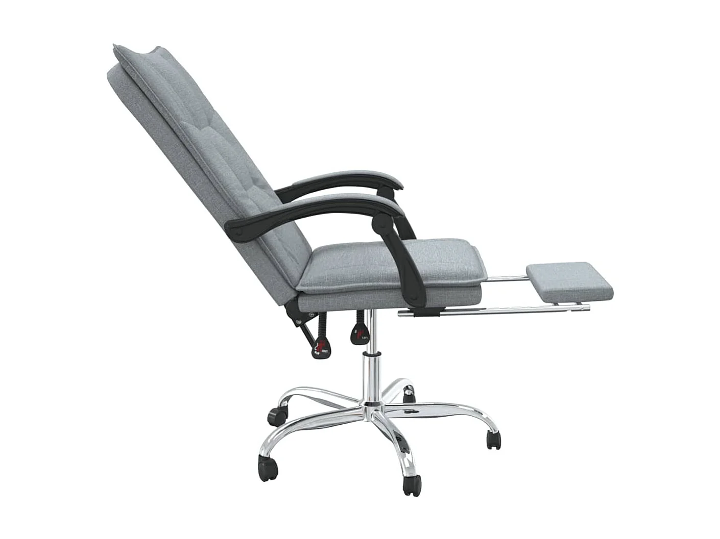 Fauteuil inclinable de bureau Gris clair Tissu