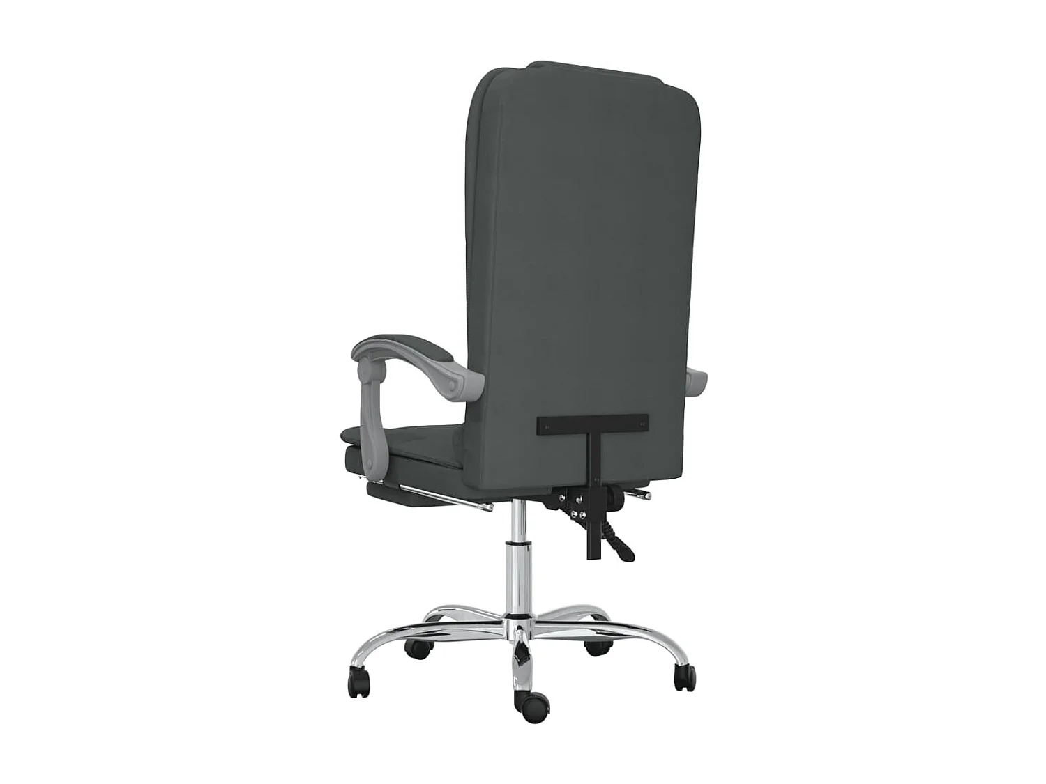 Fauteuil de massage inclinable de bureau Gris foncé Tissu