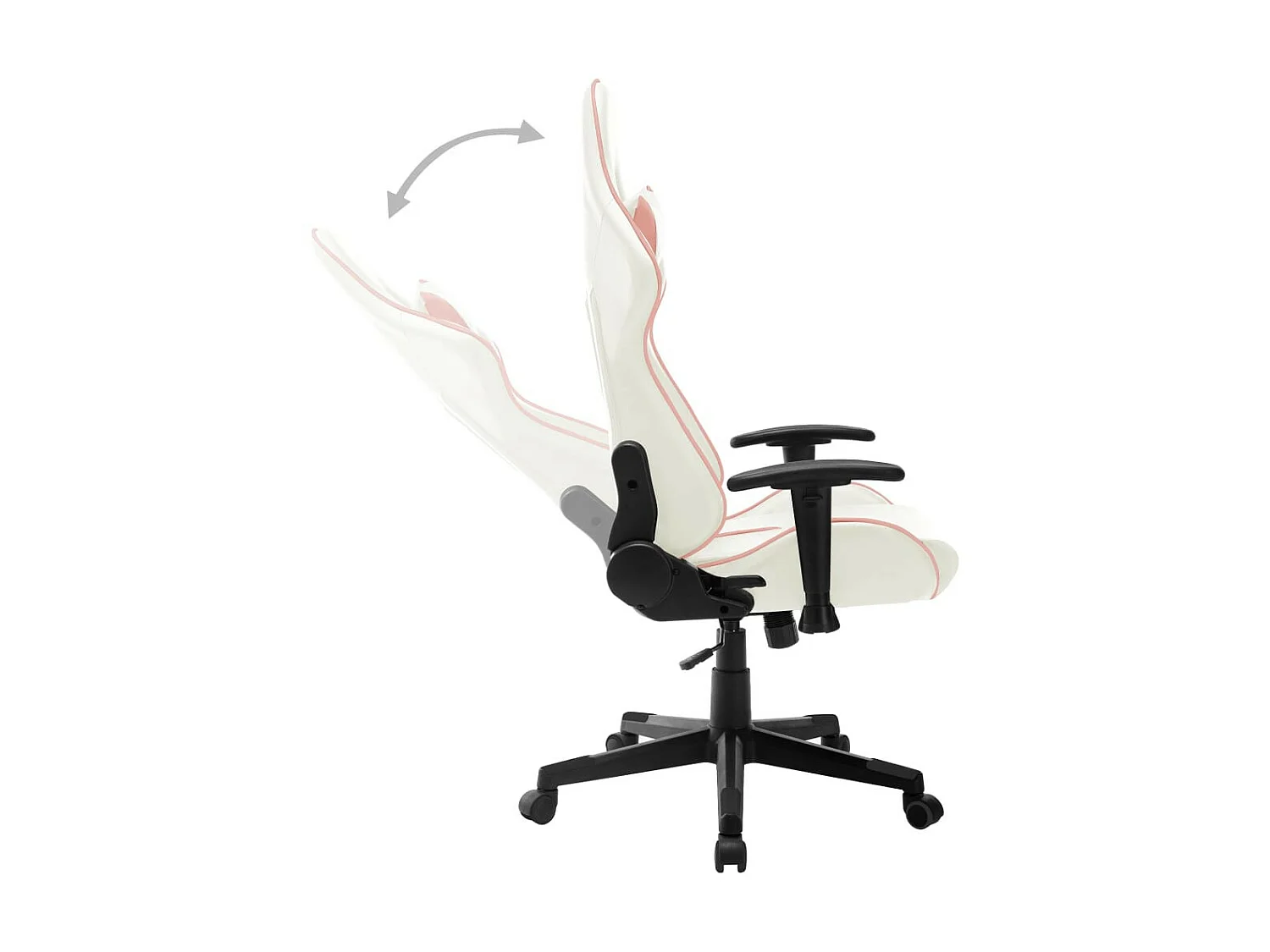 Chaise de jeu Blanc et rose Cuir artificiel