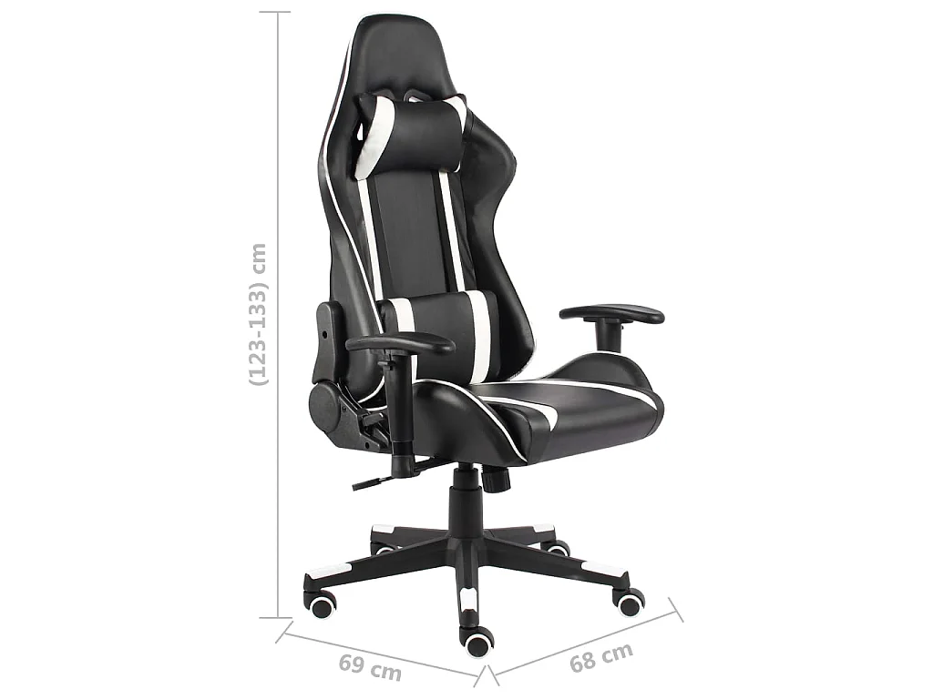 Chaise de jeu pivotante Blanc PVC