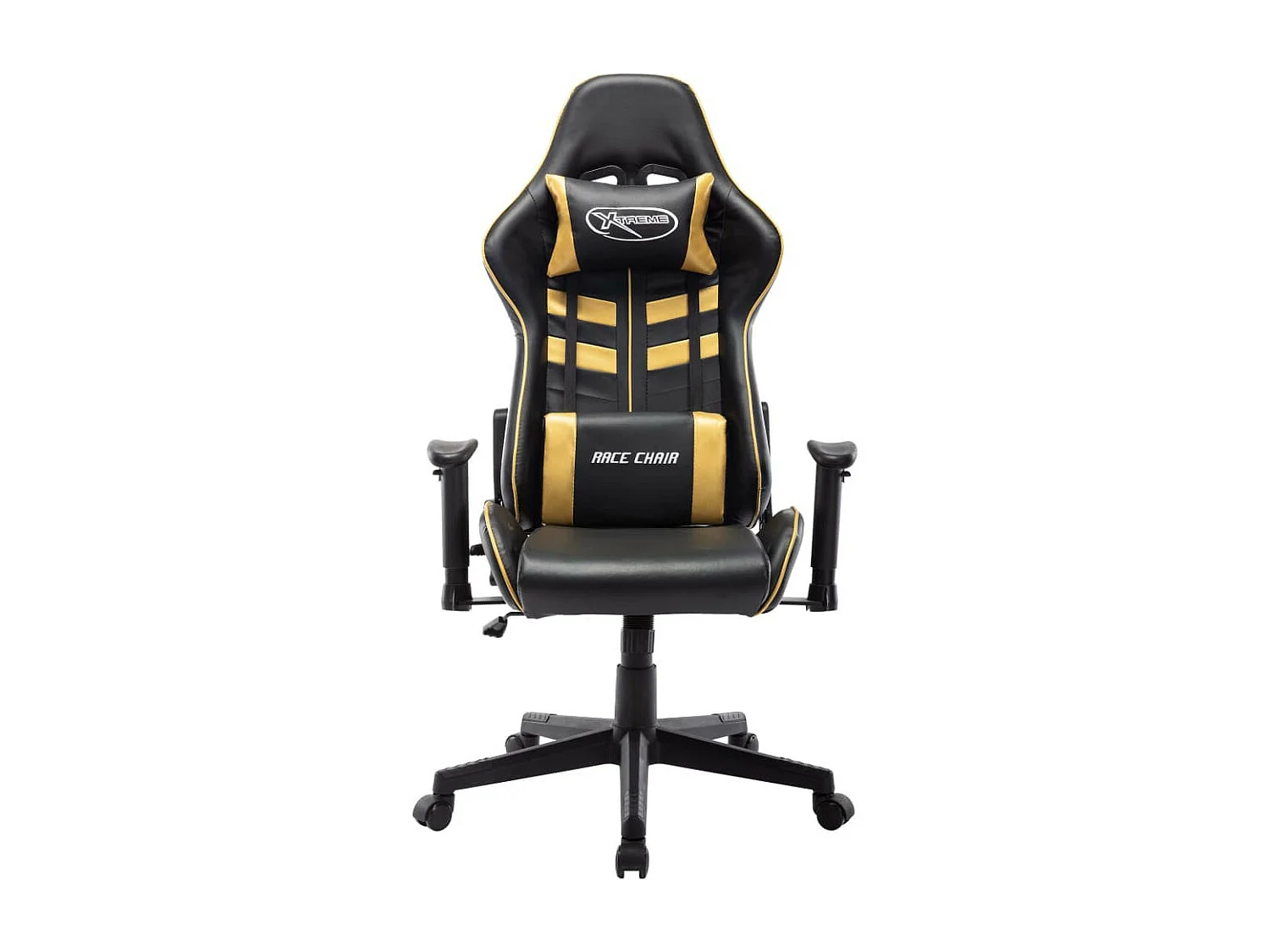 Chaise de jeu Noir et doré Cuir artificiel