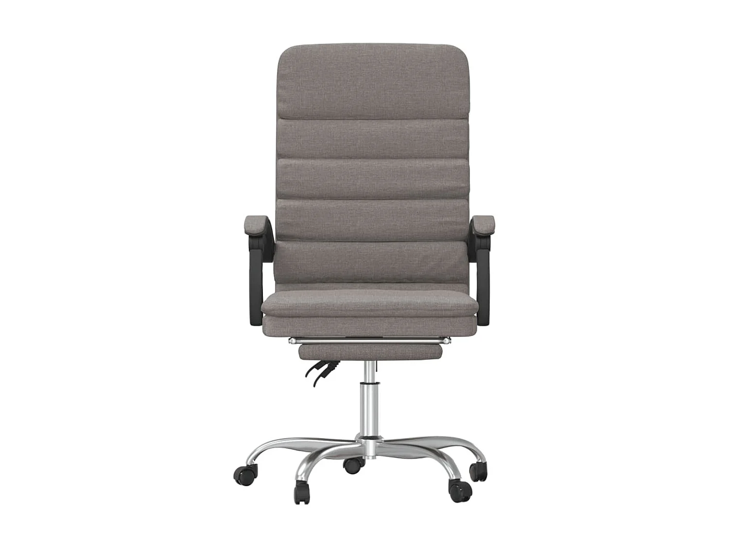 Fauteuil de massage inclinable de bureau Taupe Tissu