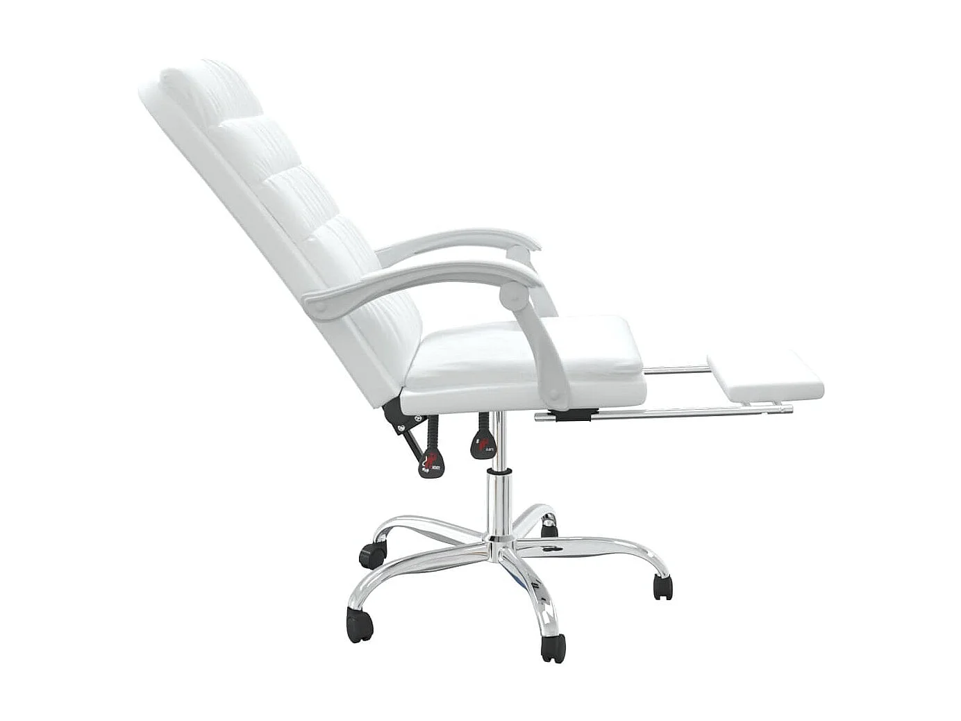 Fauteuil inclinable de bureau Blanc Similicuir