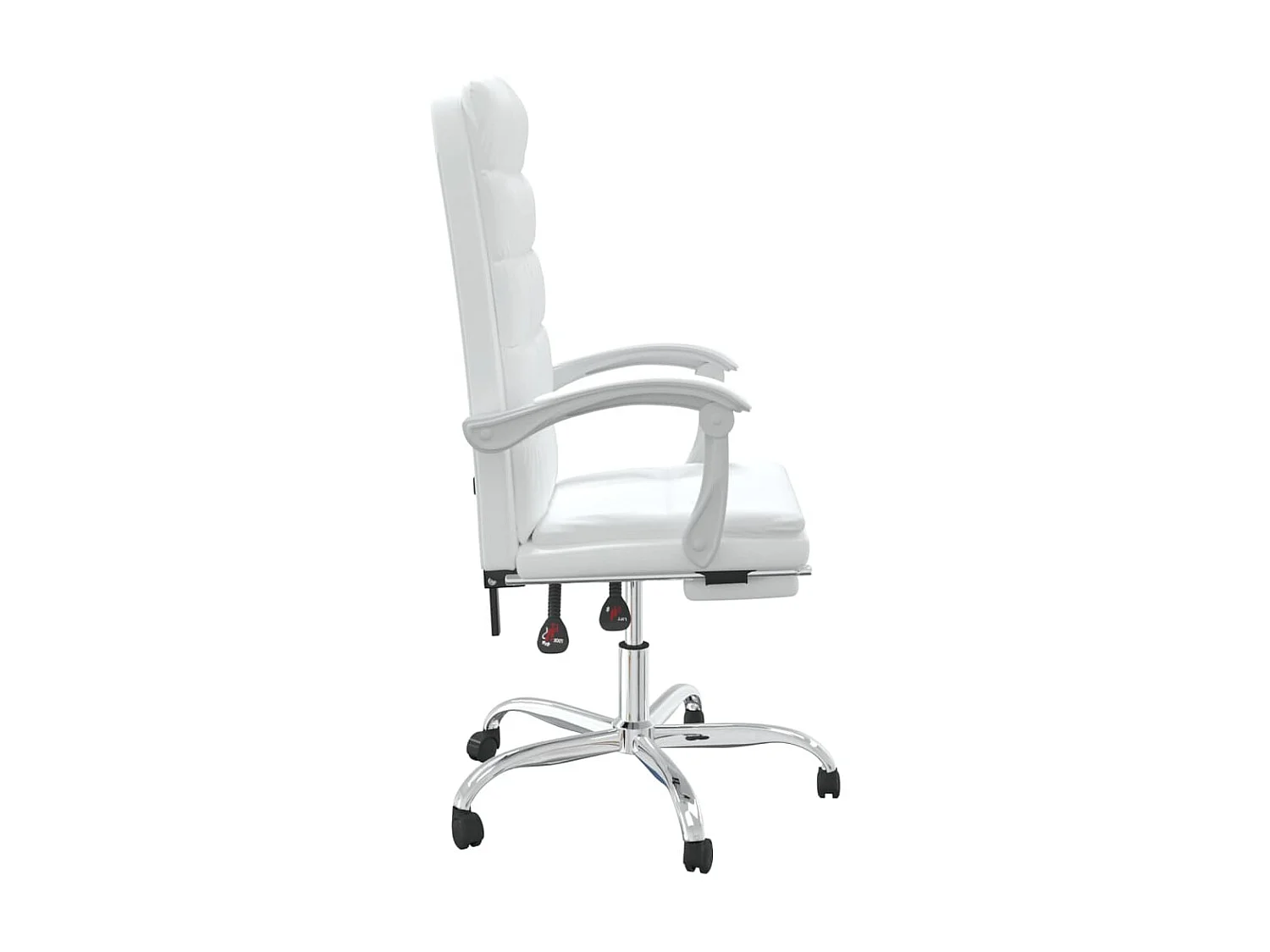Fauteuil inclinable de bureau Blanc Similicuir