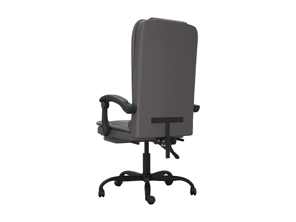 Fauteuil de massage inclinable de bureau Gris Similicuir