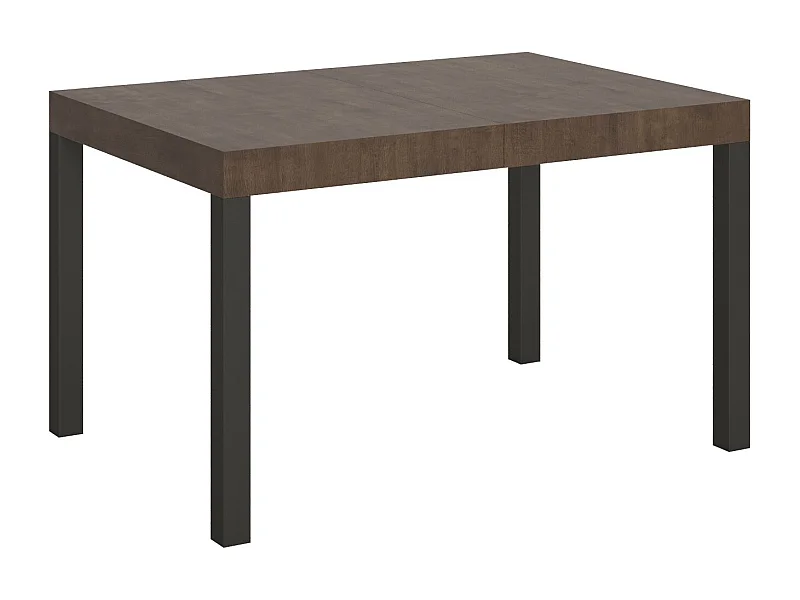 Table à manger extensible Karry-Couleur Marron-Sur roulettes-130 à 390cm