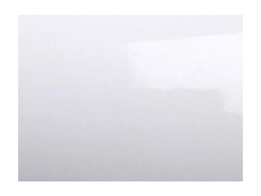 Table rectangulaire extensible orientale 6 à 20 personnes L 160 à 420cm blanc brillant et cadre métal doré Kazay