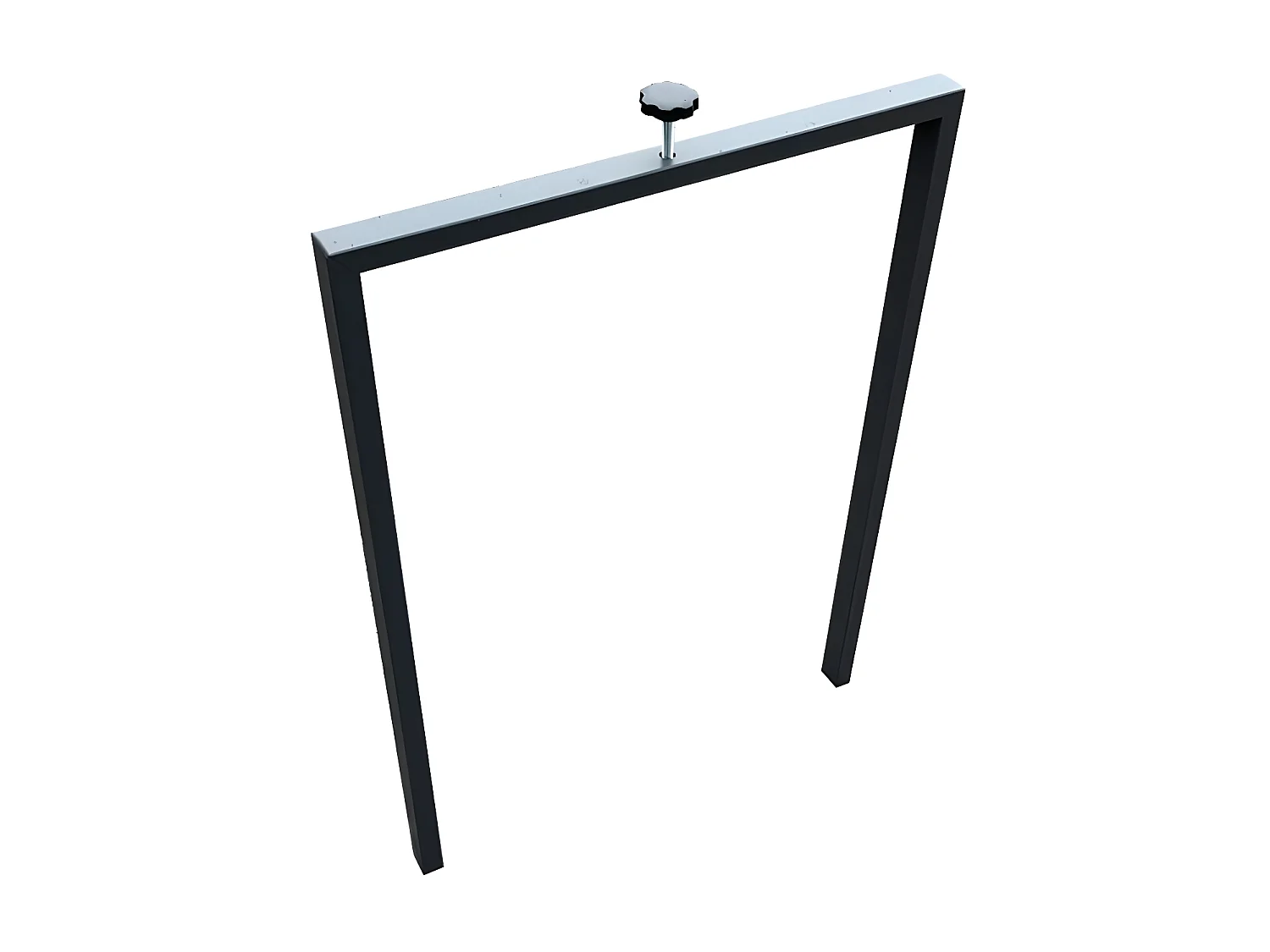 Petite table carrée extensible bois blanc et chêne naturel 90 à 246cm Nako-4 pieds