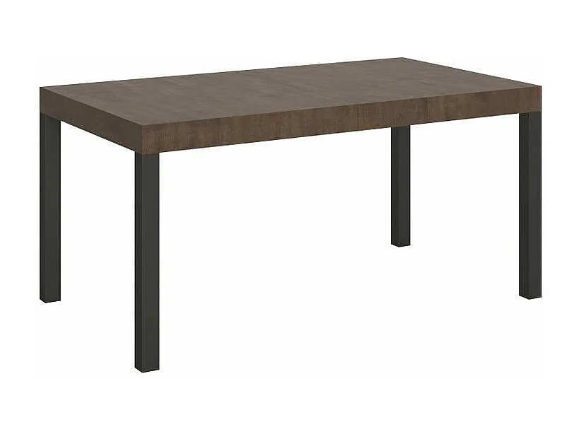 Karry uitschuifbare eettafel-Kleur Bruin-Steun 4 voet-Uitschuifbare breedte