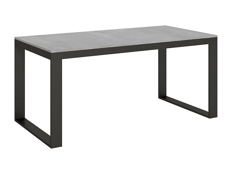 Mesa de comedor extensible tiroz evolución-Gris cemento-2 pies-180 à 284cm