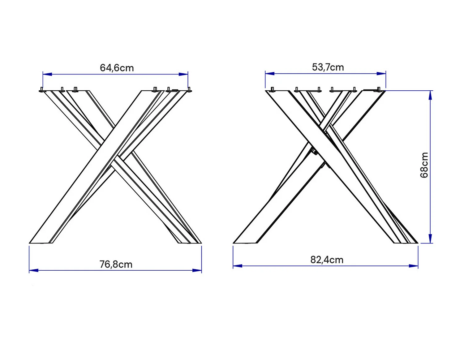 Petite table carrée extensible 90x90-194 pieds acier blanc Karzy-Couleur Gris ciment