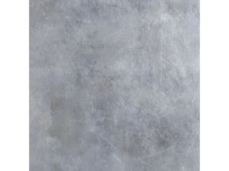 Table à rallonges 8 à 14 places bois gris effet béton et pieds acier gris foncé 180 à 284cm Klaro