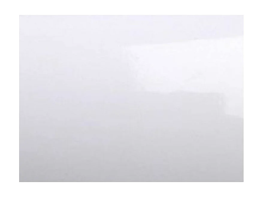 Table rectangulaire extensible orientale 6 à 18 personnes L 130 à 390cm blanc brillant et pieds métal doré Kazay