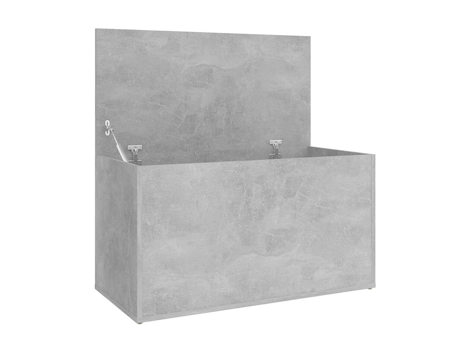 Opbergkist 84x42x46 cm bewerkt hout betongrijs