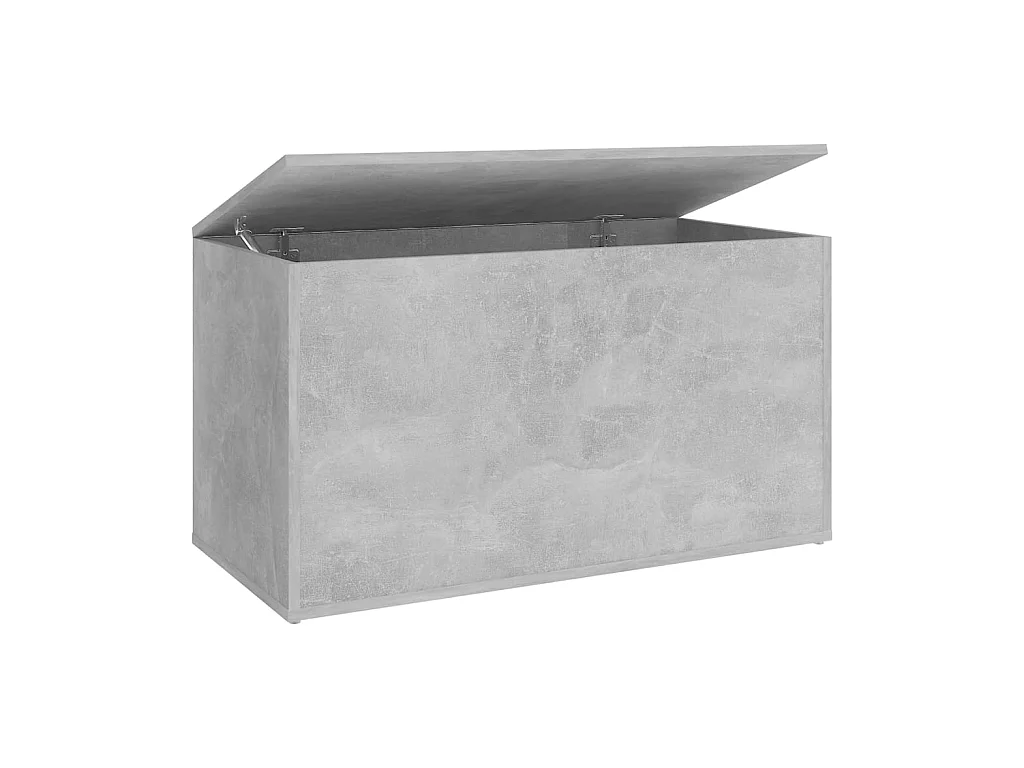 Coffre de rangement Gris béton 84x42x46