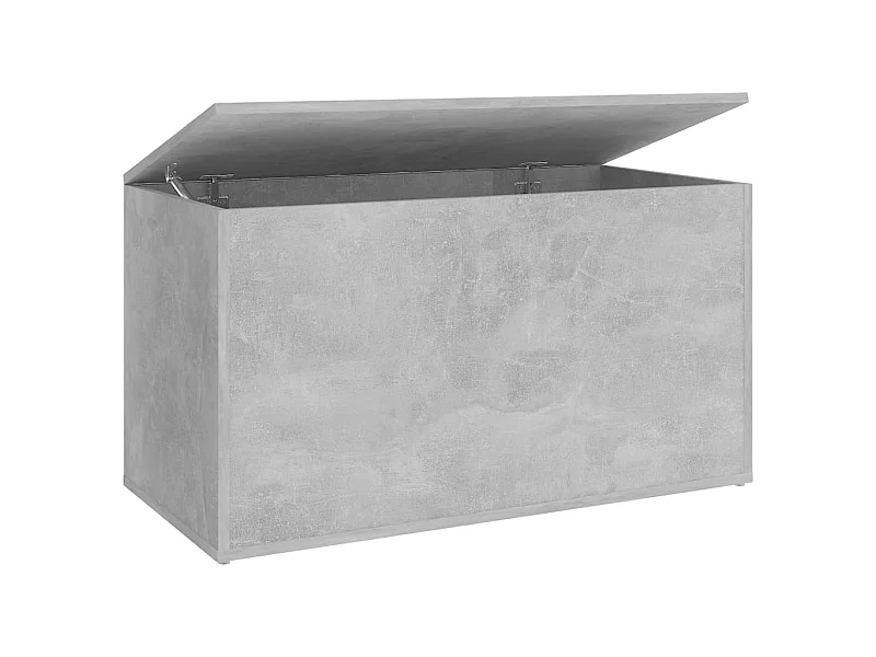 Coffre de rangement Gris béton 84x42x46
