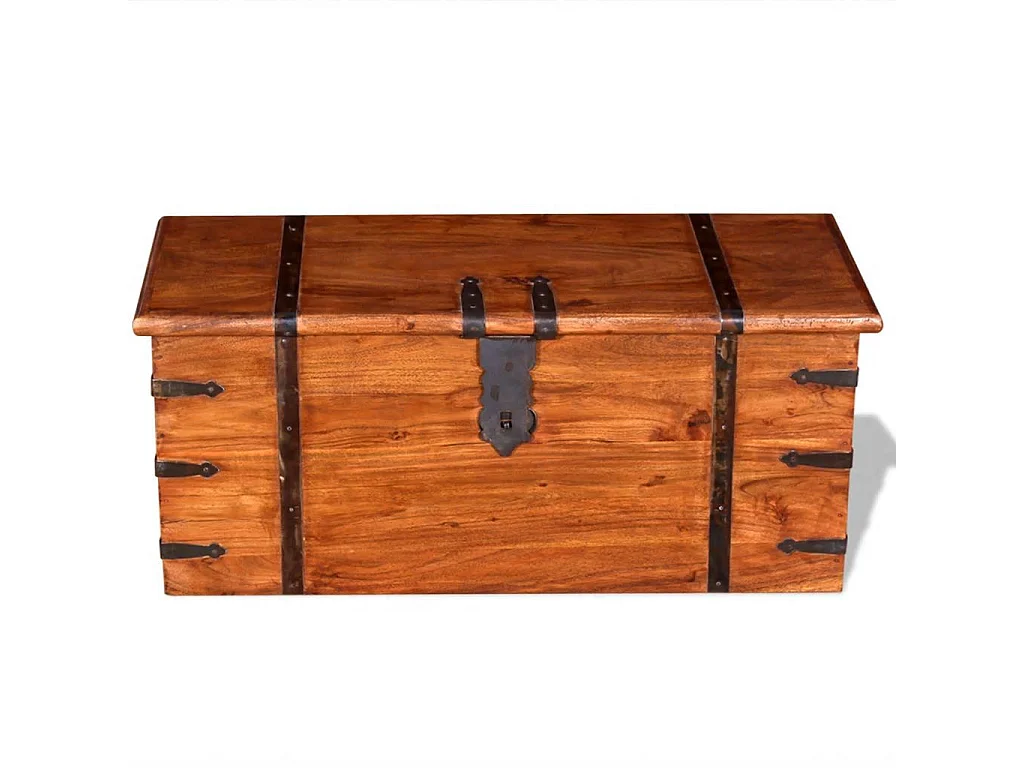 Ensemble de deux coffres de rangement Bois massif