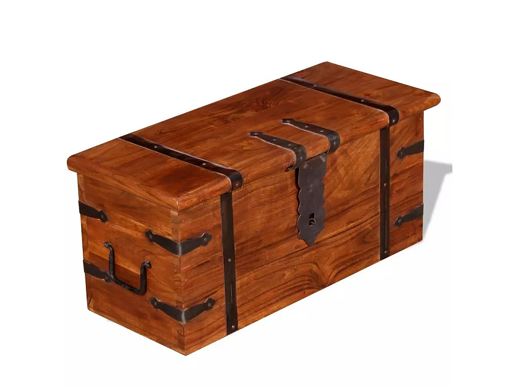 Ensemble de deux coffres de rangement Bois massif