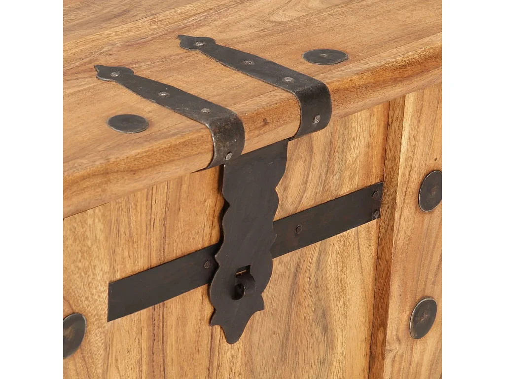 Coffre 90x40x40 Bois d'acacia solide