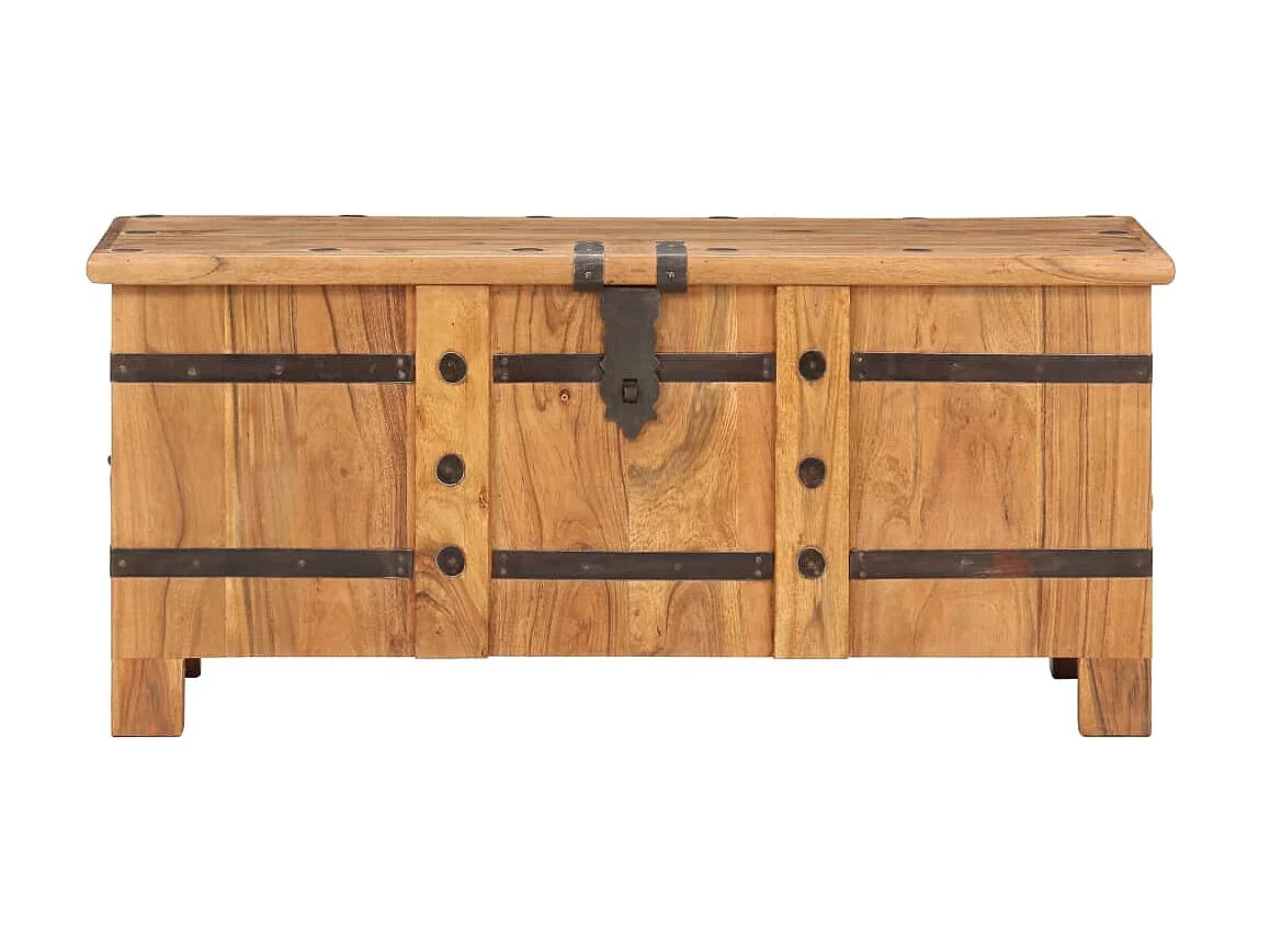 Coffre 90x40x40 Bois d'acacia solide