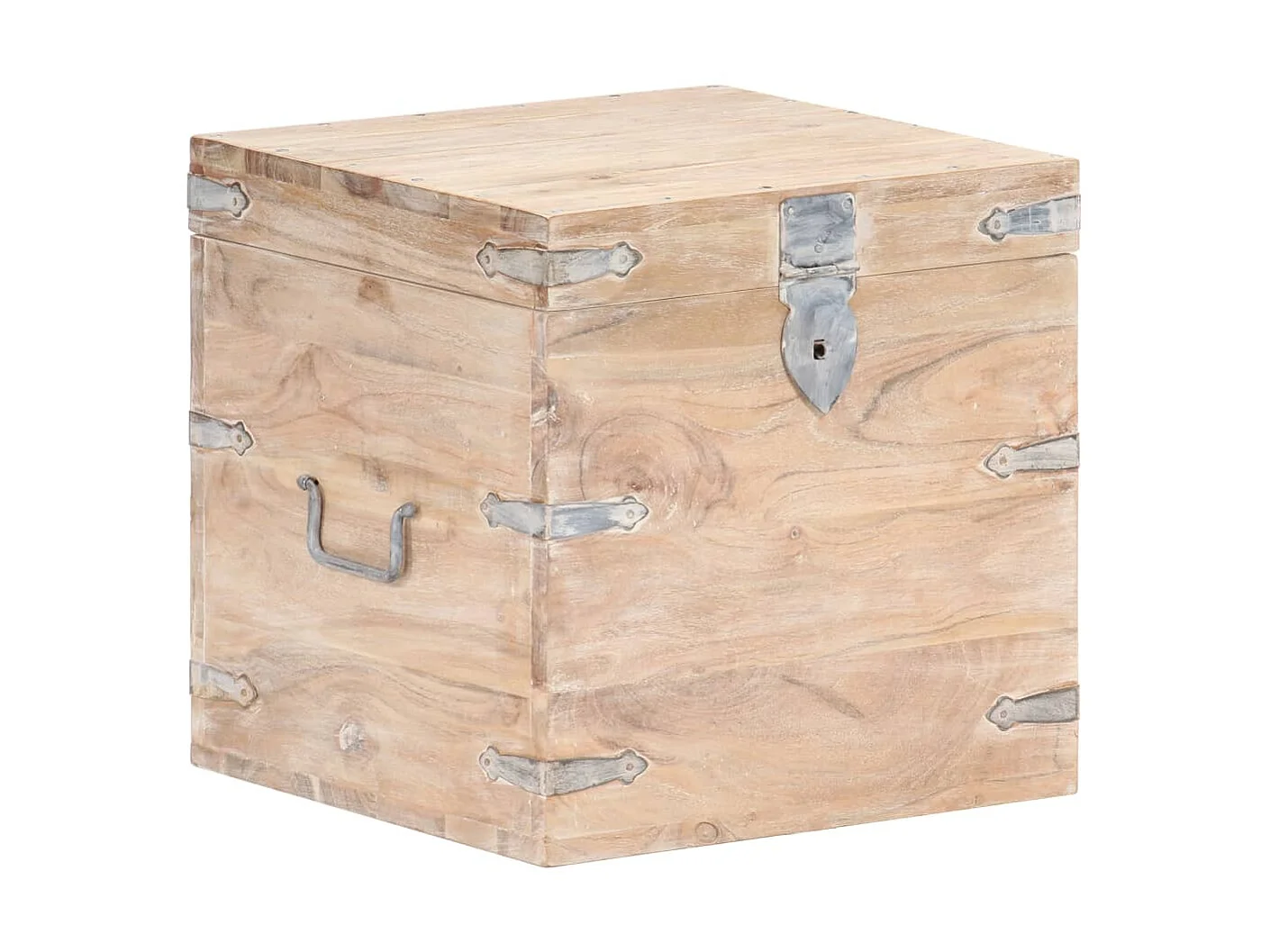 Coffre 40x40x40 Bois d'acacia solide 2