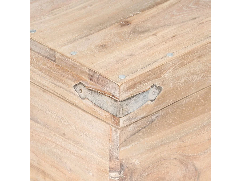 Coffre 40x40x40 Bois d'acacia solide 2