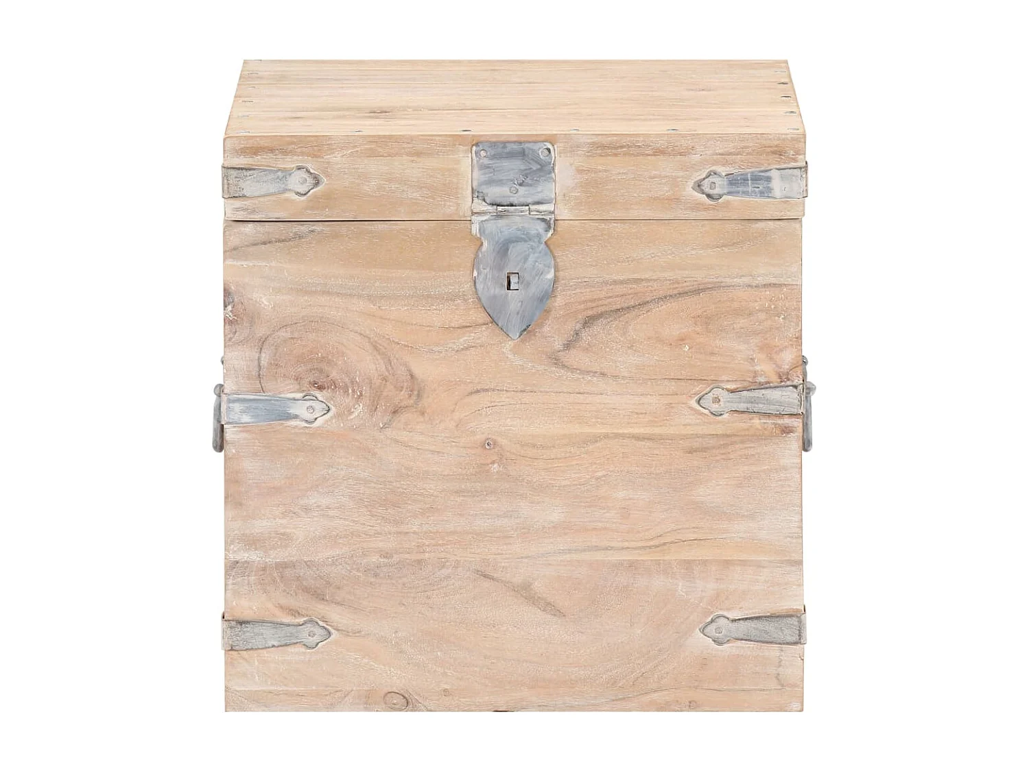 Coffre 40x40x40 Bois d'acacia solide 2