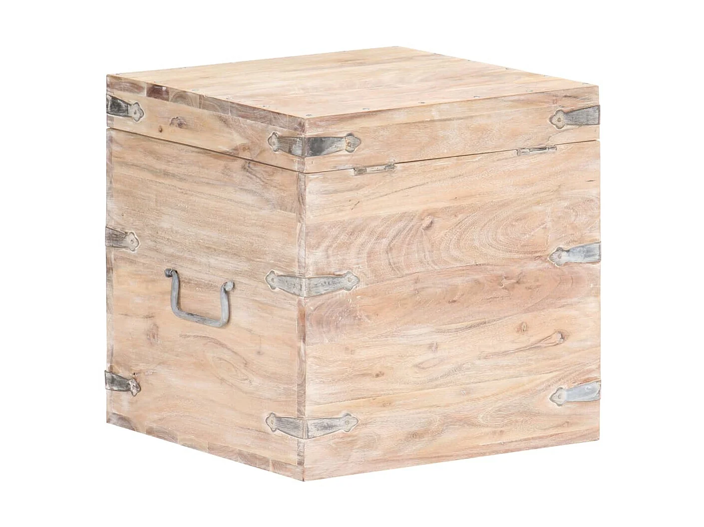 Coffre 40x40x40 Bois d'acacia solide 2