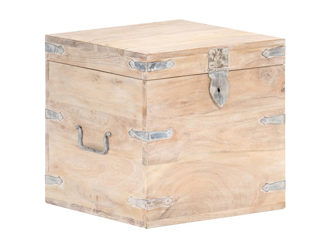 Coffre 40x40x40 Bois d'acacia solide 2