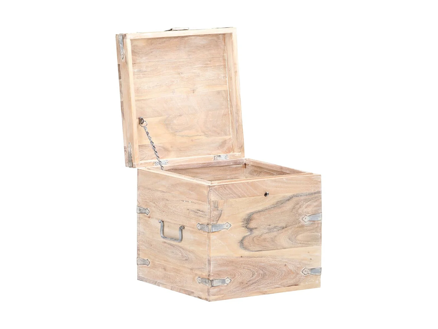 Coffre 40x40x40 Bois d'acacia solide 2